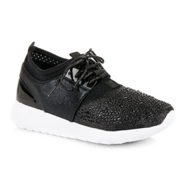 Zapatos sin cordones con estilo negro 4