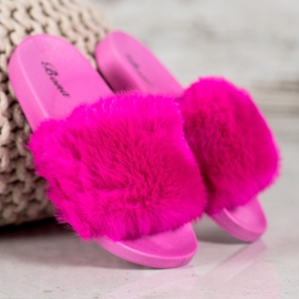 Bona Zapatillas con piel rosado 1