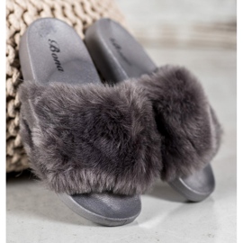 Bona Zapatillas con piel gris 1