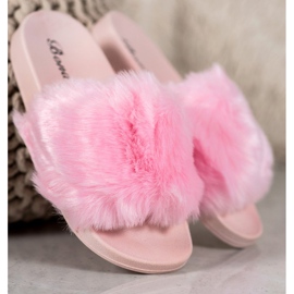 Bona Zapatillas con piel rosado 2