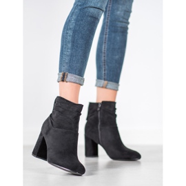 SHELOVET Botas clásicas de tacón alto negro 2 SHELOVET Botas clásicas de tacón alto negro 2