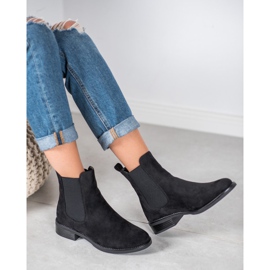 SDS Botines Chelsea de ante negro 6