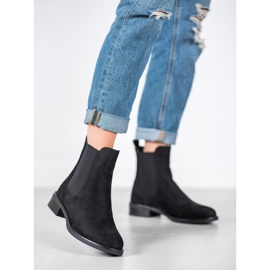 SDS Botines Chelsea de ante negro 5