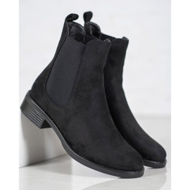 SDS Botines Chelsea de ante negro 3