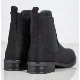 SDS Botines Chelsea de ante negro 4