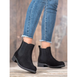 SDS Botines chelsea con cristales negro 4