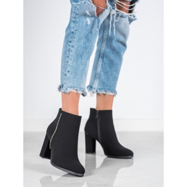 Seastar Botas mate con circonita cúbica negro 2