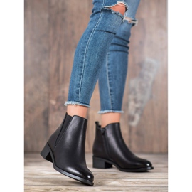 Ideal Shoes Botas clásicas con banda elástica negro 1 Ideal Shoes Botas clásicas con banda elástica negro 1