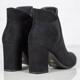 Marquiz Botines de ante sin cordones negro 2