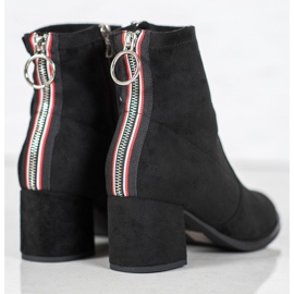 Goodin Botas con cremallera decorativa negro 6