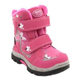 Botas American Club con membrana HL28 mariposas rosas blanco negro rosado 1