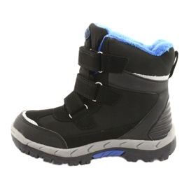 Botas softshell negras American Club HL20 con membrana negro azul 2