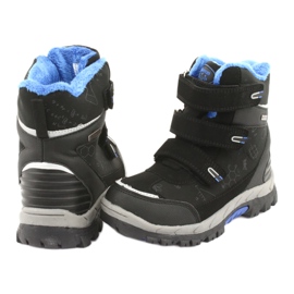 Botas softshell negras American Club HL20 con membrana negro azul 4