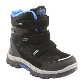 Botas softshell negras American Club HL20 con membrana negro azul 1