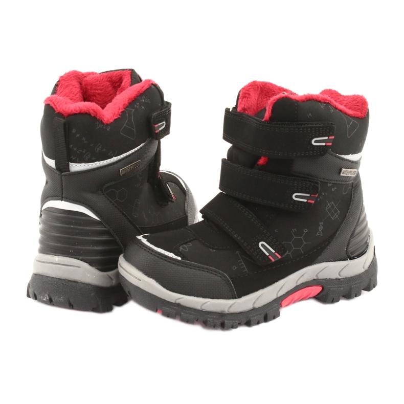 Botas softshell negras American Club HL20 con membrana negro rojo 4 Botas softshell negras American Club HL20 con membrana negro rojo 4