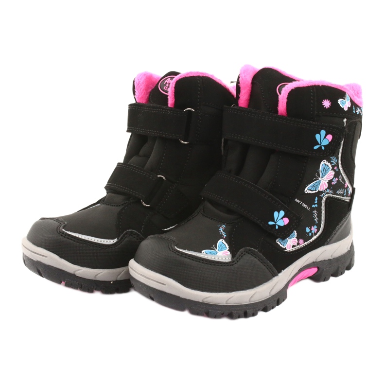 Botas American Club con membrana HL27 mariposas negras negro azul rosado 3