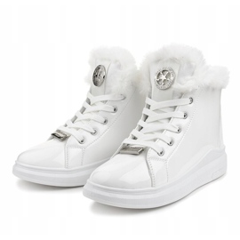 Deportivas lacadas blanco cálido TL135-9 2