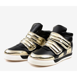 Zapatillas negras con aislamiento en la cuña GF-ZM26 negro 4