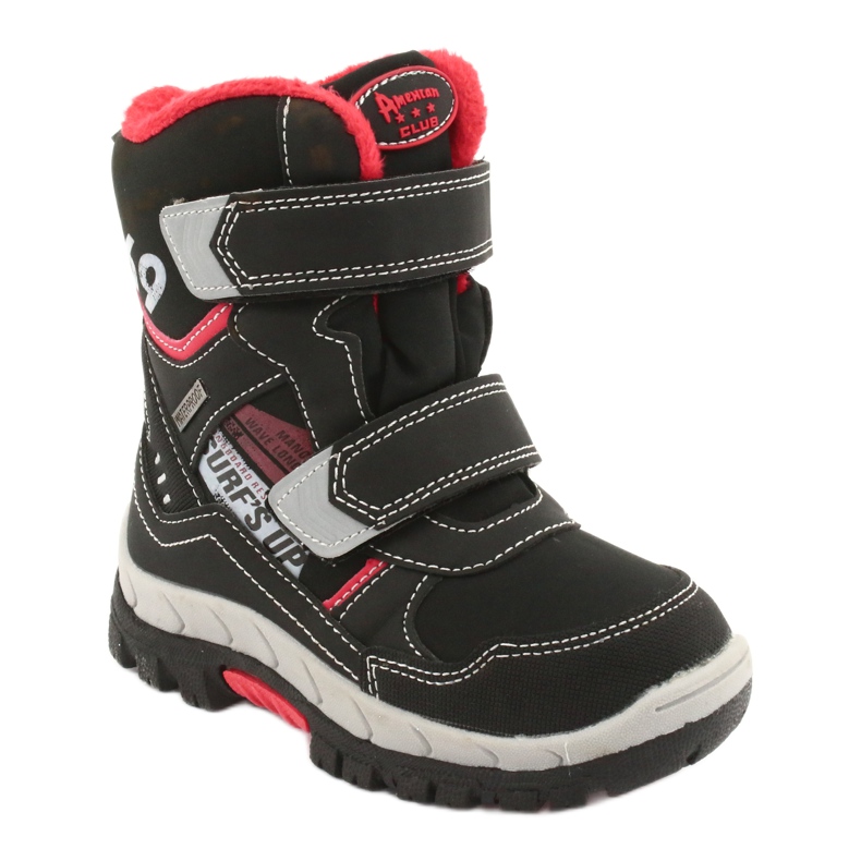 Botas American Club con membrana RL34 negra negro rojo 1