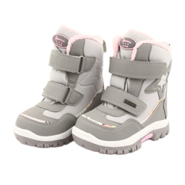 Botas American Club con membrana estrella RL37 rosado gris 3