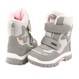 Botas American Club con membrana estrella RL37 rosado gris 4