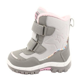Botas American Club con membrana estrella RL37 rosado gris 2