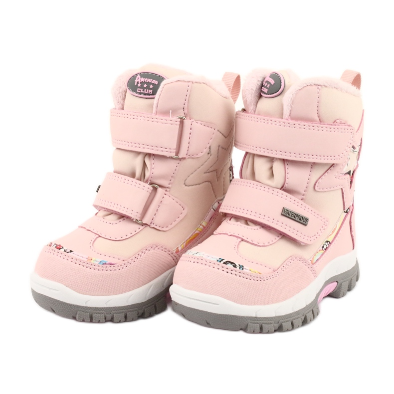 Botas American Club con membrana RL37 estrella rosa rosado 3