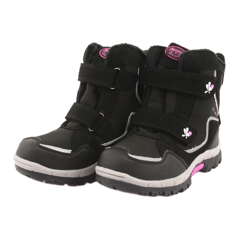 American Club Botas de membrana American HL26 negro rosado gris 3