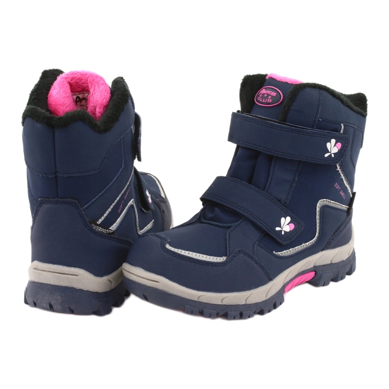 American Club Botas de membrana American HL26 azul marino rosa 4
