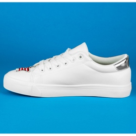 Seastar Zapatillas militares con parches blanco 4