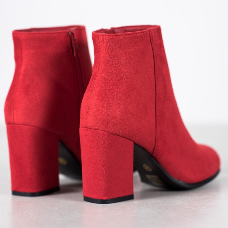 Marquiz Botas de ante rojas rojo 1