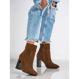 Goodin Botas de cuero sexy marrón 3