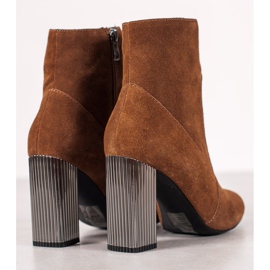 Goodin Botas de cuero sexy marrón 1