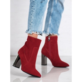 Goodin Botas de cuero sexy rojo 3