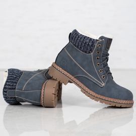 Goodin Tramperos con piel de oveja azul 5