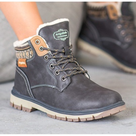 Arrigo Bello Trappers con cordones gris 1 Arrigo Bello Trappers con cordones gris 1