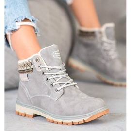 Arrigo Bello Trappers con cordones gris 4
