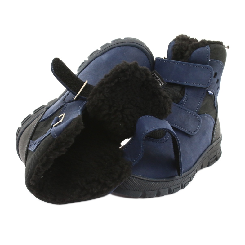 Botas botas con membrana Mazurek 1352 azul marino negro 4