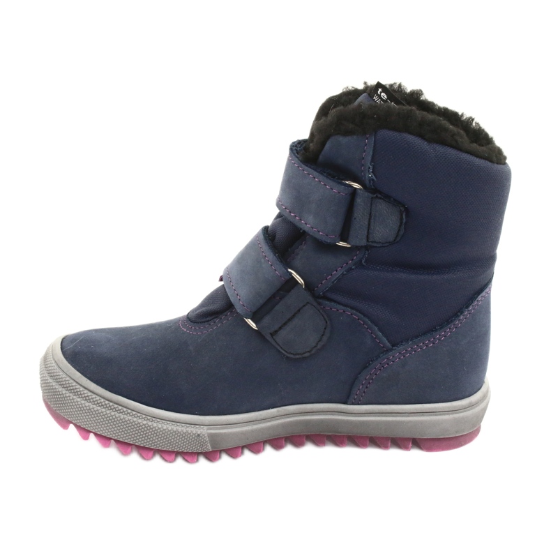 Botas botas con membrana Mazurek 1352 azul marino rosa 2