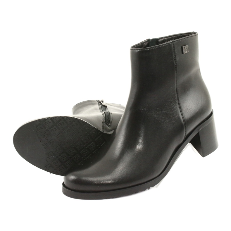 Arka Tacones altos aislados de cuero para mujeres 7387 negro 5