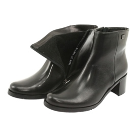 Arka Tacones altos aislados de cuero para mujeres 7387 negro 6