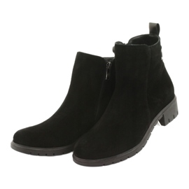 Arka Botas para mujeres a aislamiento de cuero de gamuza 7202 negro 3