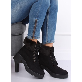 Botas negras con cordones B0-217 Black negro 1