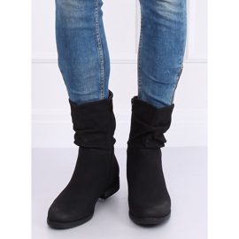 Botas negras planas de mujer negras 5139 Black negro 1