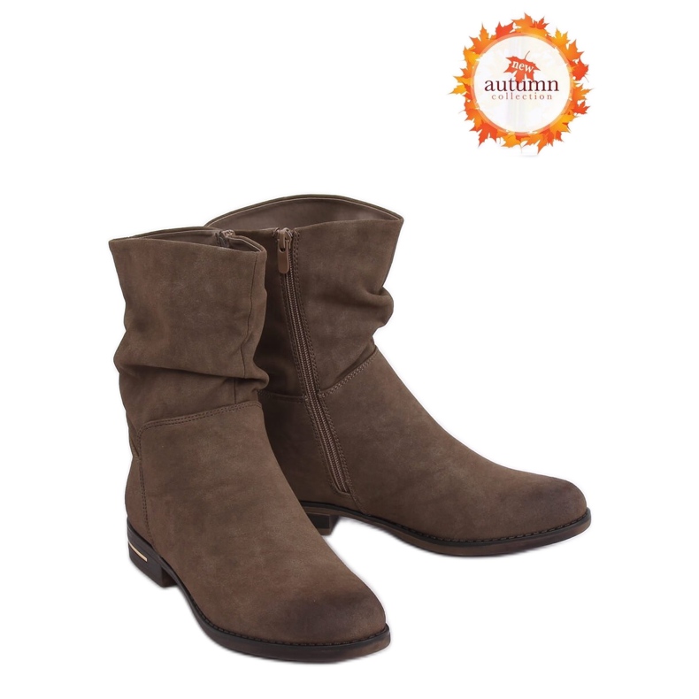 Botas planas de mujer khaki 5139 khaki caqui 1 Botas planas de mujer khaki 5139 khaki caqui 1