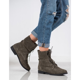 Filippo Botas de cuero clásicas gris 1