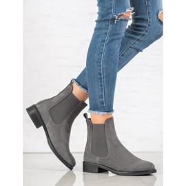 SDS Botines Chelsea de ante gris 4