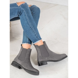 SDS Botines Chelsea de ante gris 1