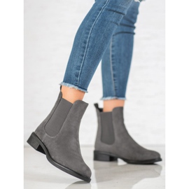 SDS Botines Chelsea de ante gris 5
