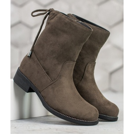 SDS Botines de ante verde 5